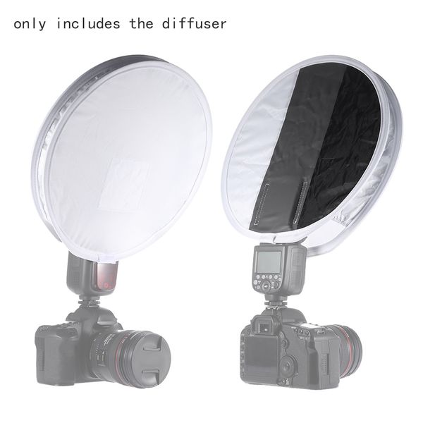 12in Mini Round Speedlite Diffuser Softbox compatible with Canon Nikon