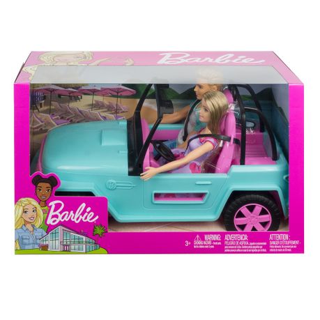 barbie and ken in car