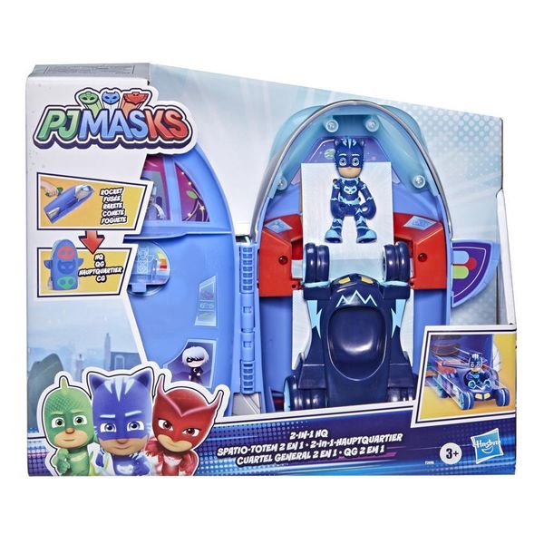 PJ Masks 2-in-1 HQ Playset, Headquarters and Rocket Preschool Toy 84416