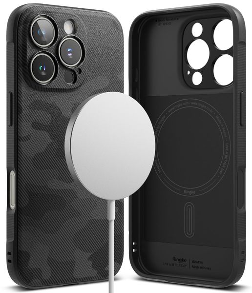 Onyx for iPhone 16 Pro MagSafe Accessories Case - Camo Black