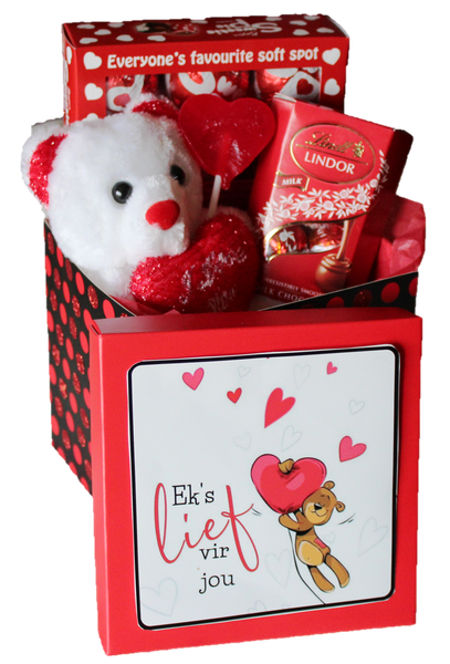 Eks lief vir jou Happy Valentines Day Chocolate &amp; Gift Box