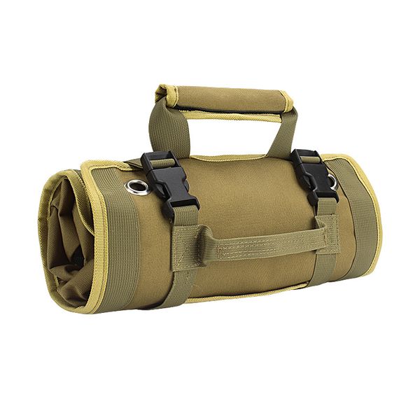 Heavy Duty Roll Up Tool Bag Organizer with 6 Tool Pouches