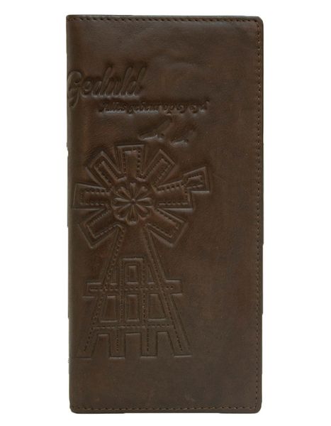 Fino HL-1409 Genuine Leather Windmill Card Holder Wallet with SD Card Holder &amp; Box
