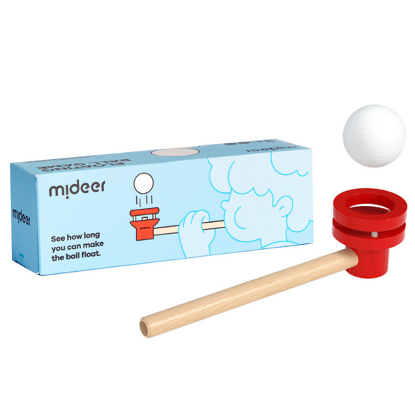 Mideer - Wooden Blow Pipe: Breathing Therapy Toy for Kids