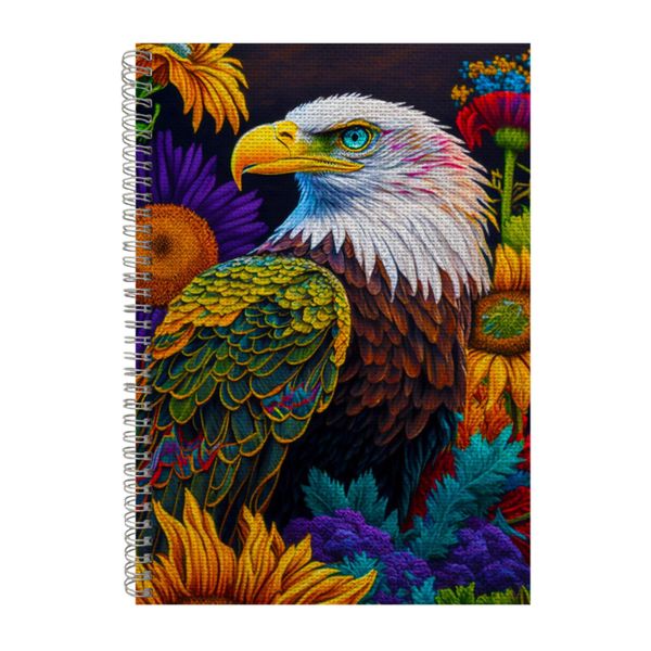 Embroidered BALD EAGLE1 Notebook Animal Gift Idea A4 Notepad Pad 98