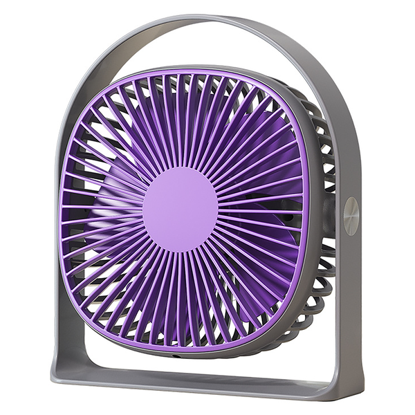 Desk Fan, 5 Speeds Strong Wind Quiet Portable USB Fan 360 Rechargeable