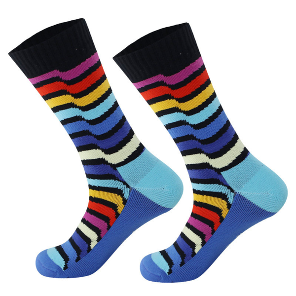 Arfast - Waterproof Outdoor Adventure Socks - Breathable Socks Blue &amp; Red