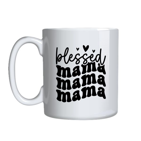 Blessed Coffee Mugs for Mother's Day Trendy Graphic Cup Design Present 049
