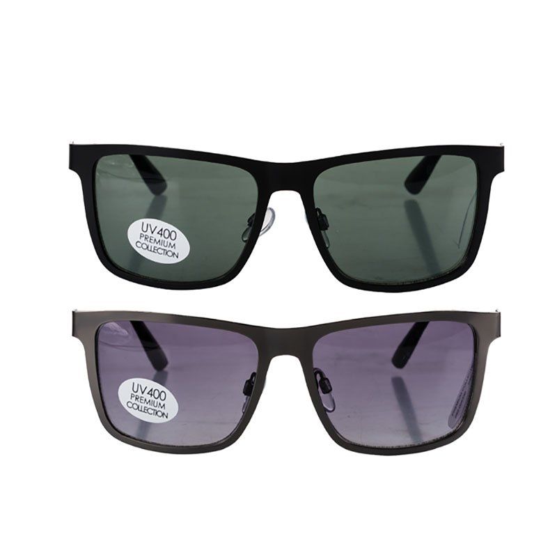 Bulk Pack x 2 Sunglass Premium Mens Square Metal Shop Today. Get it