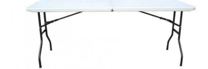 Vytal Home Foldable Rectangle Trestle Table-8 Seater 1.8 Metres