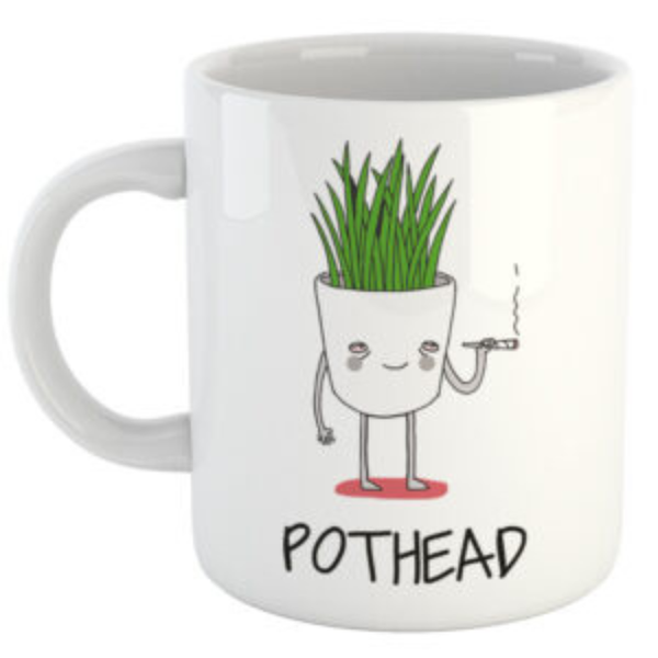 Pothead weed smoker gift mug