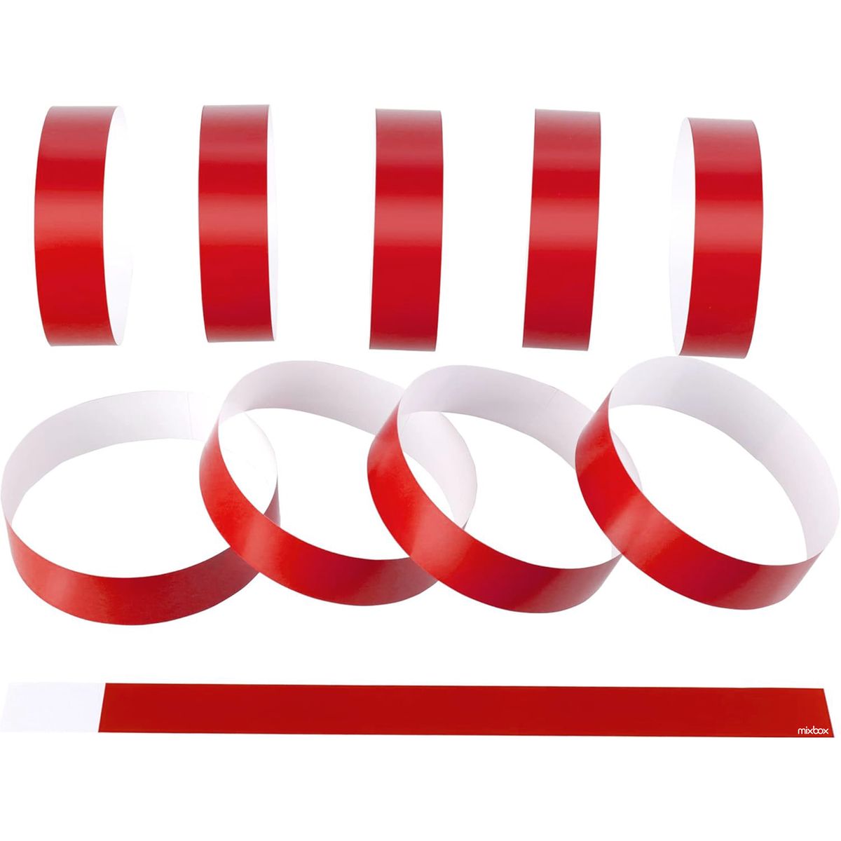 Mix Box Paper Ticket Wristbands for Event/Concert/Party (600 PCS)