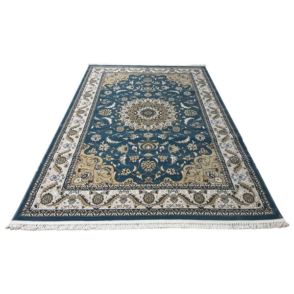 Traditional Persian Blue Beige Rug - 290 x 200 cm