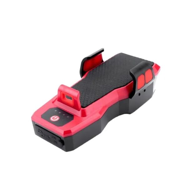 Waterproof Rechargeable Bicycle Headlight With Phone Holder &amp; Horn