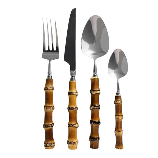 Bamboo 16 piece Cutlery Set