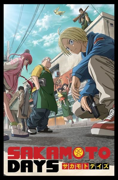 Sakamoto Days (Key Art) Poster with Black Frame
