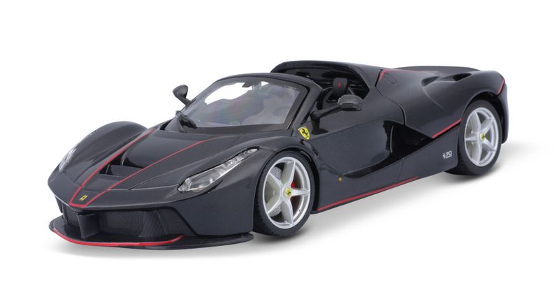 Bburago 1/24 Ferrari LaFerrari Aperta (20cm Long) - Black