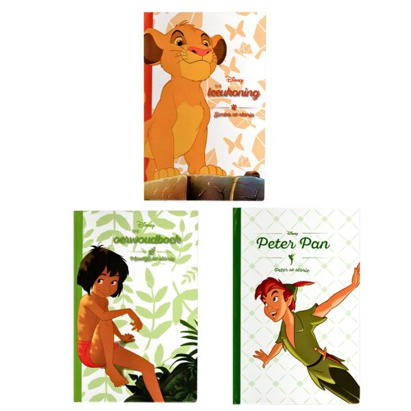 Disney Kinder Afrikaans Leesboek Stel Van 3 - Peter Pan, Mowgli en Simba