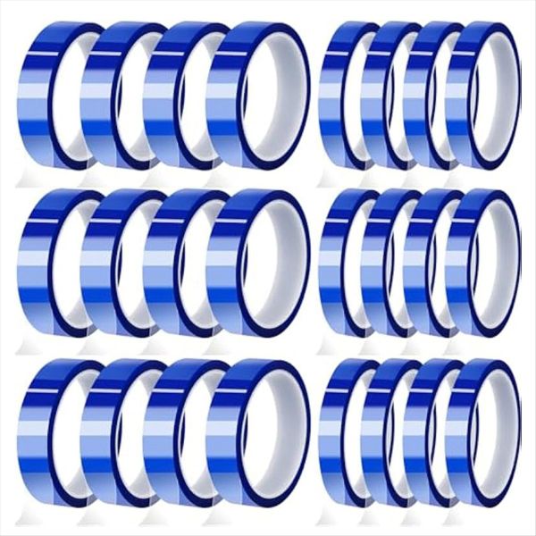 24Rolls 10Mm&amp;20Mmx33M Heat Tape Heat Resistant Tape