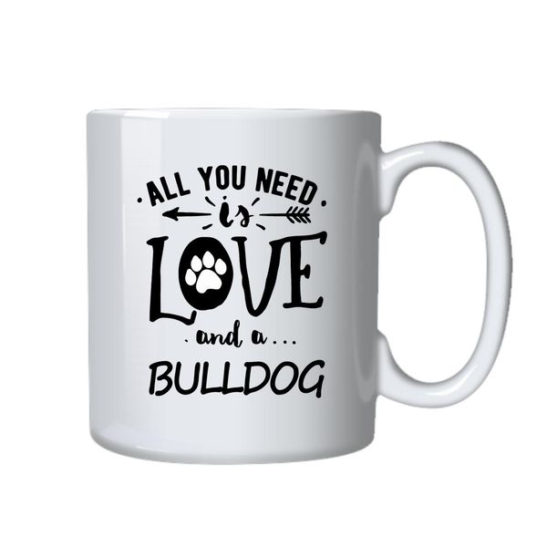 Bulldog And Love Coffee Mug - Best Bulldog Owners Gift Idea Christmas