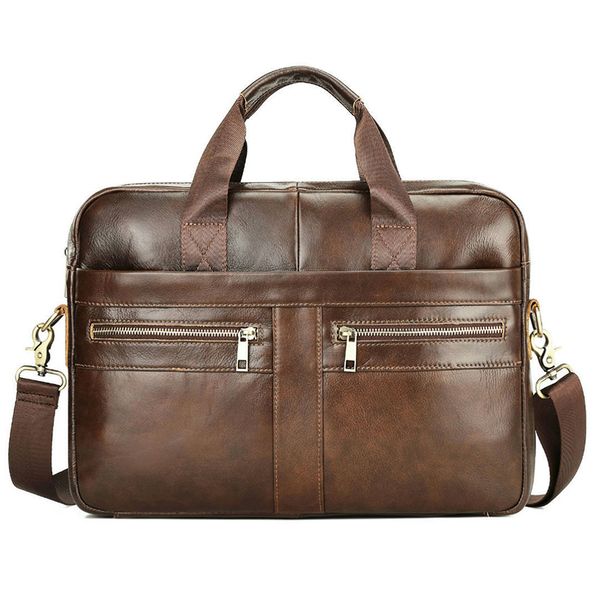 LuxeLeather Ambassador Laptop Bag