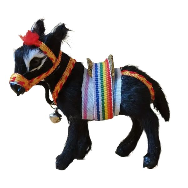 Decor Charming Figurine Cute Donkey Statue 9cm