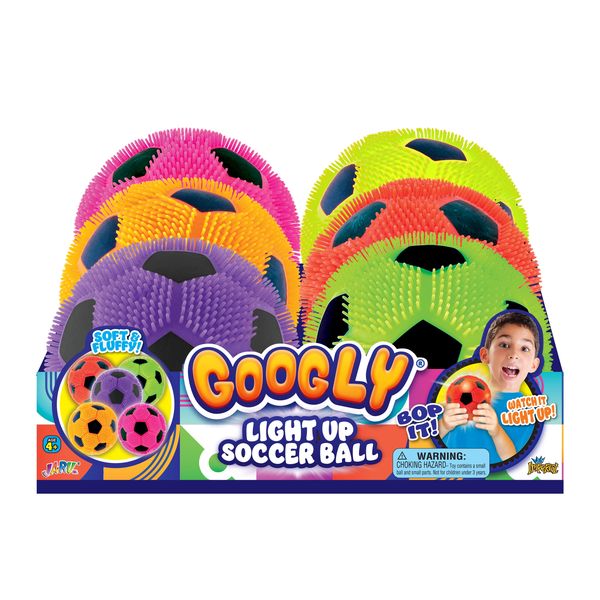 JA-RU Light-Up Soccer Stress Balls (1 Ball Assorted)
