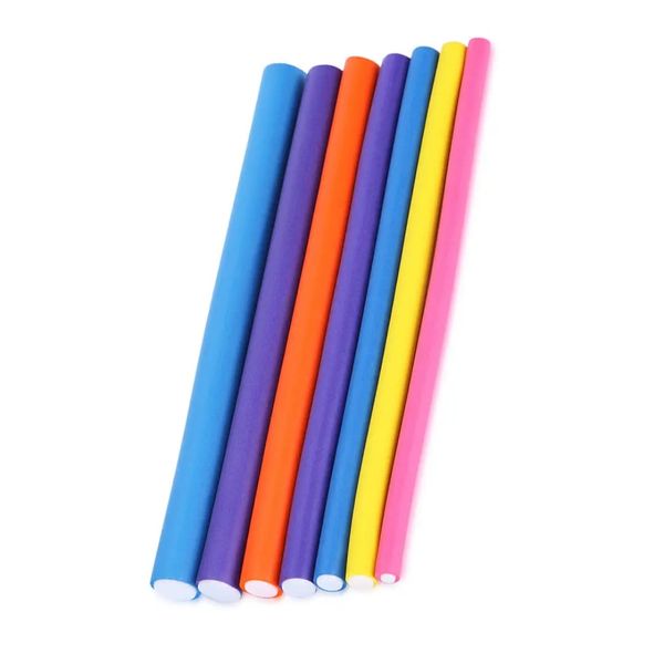 DIY Soft Flexible Twist Curling Rods Heatless Rubber Foam Hair Roller