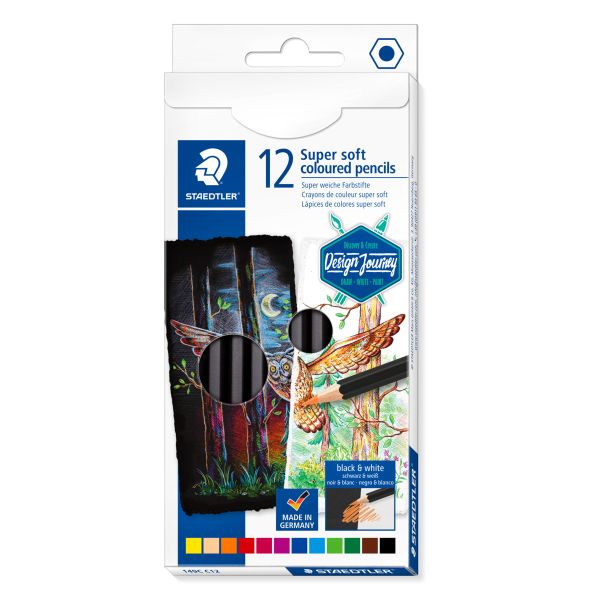 Staedtler Coloured Pencil Super Soft Pencils 12 pack