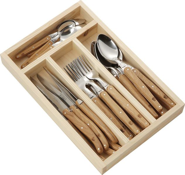 Laguiole By Jean Dubost 24 Piece Set Oakwood