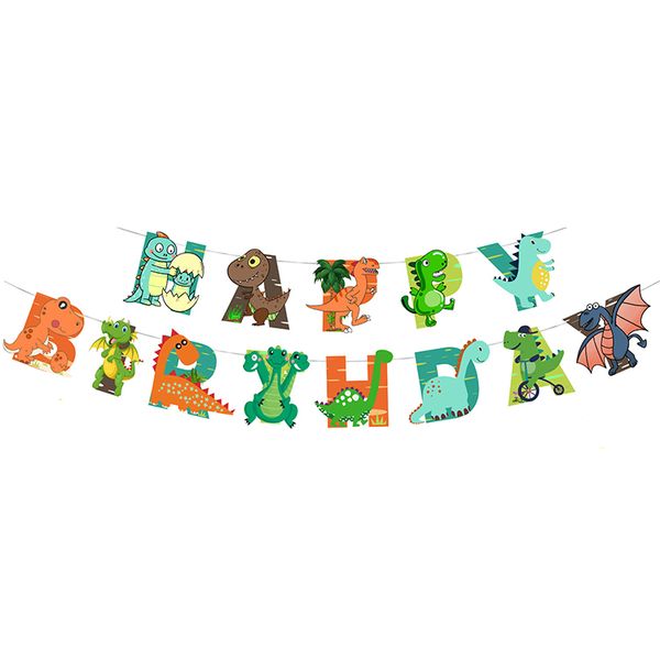 iKids Happy Birthday Letter Banner | Dinosaur