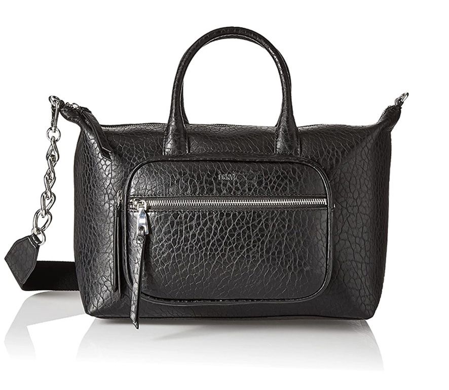 DKNY - Abby The Satchel - Black and Silver | Shop Today. Get it ...