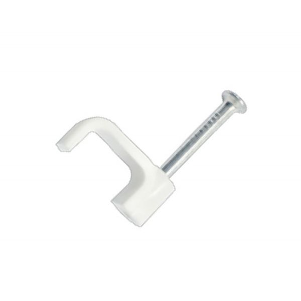 Bulk Pack x 20 Current Cable Clips Flat 100 Pack 5mm