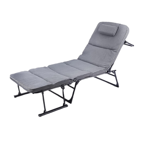 Folding Recliner Chair with Mattress - Outdoor Lounge &amp; Bed