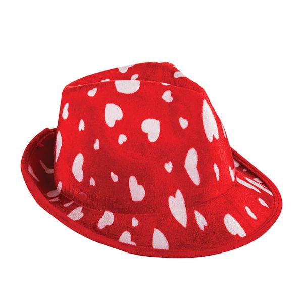 Hat - Clothing Accessories - Hearts - Red - Single