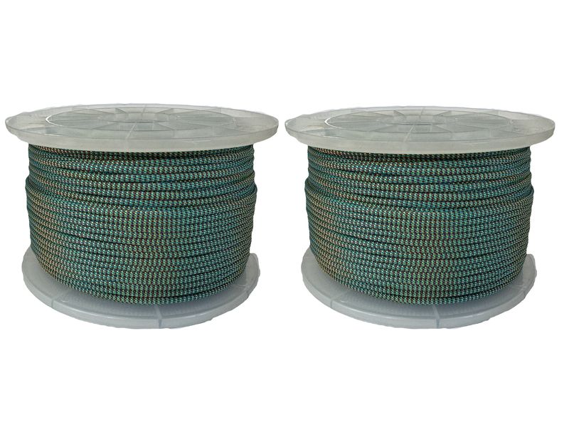 Paracord 550 Type III - 100% Nylon - Blue, Red &amp; Yellow