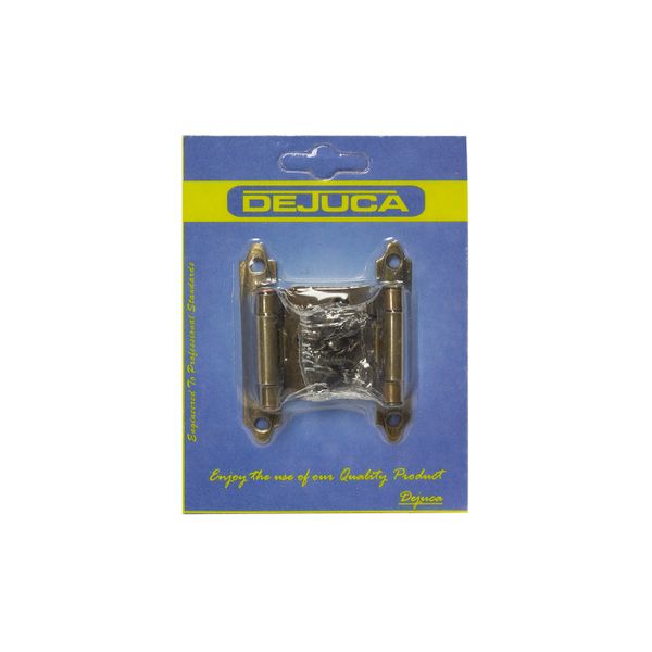 Dejuca - Self Closing Hinge - Antique - Brass - 1pair/Card - 2 Pack