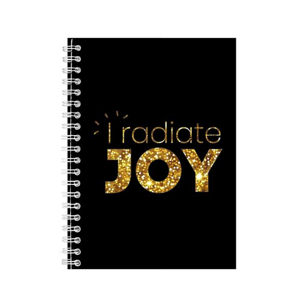 Joy A5 Notebook Spiral Lined Motivational Sayings Graphic Notepad Gift 224