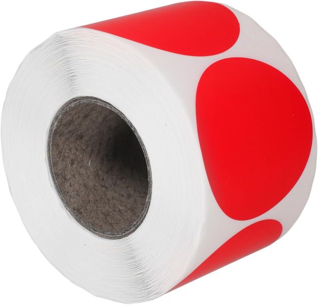 Round Thermal Blank Name Labels Scratch-resistant Lightweight Print
