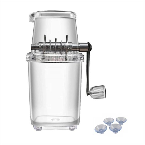Ice Crusher Manual Rotary Ice Crusher Cocktails Compatible with Universal