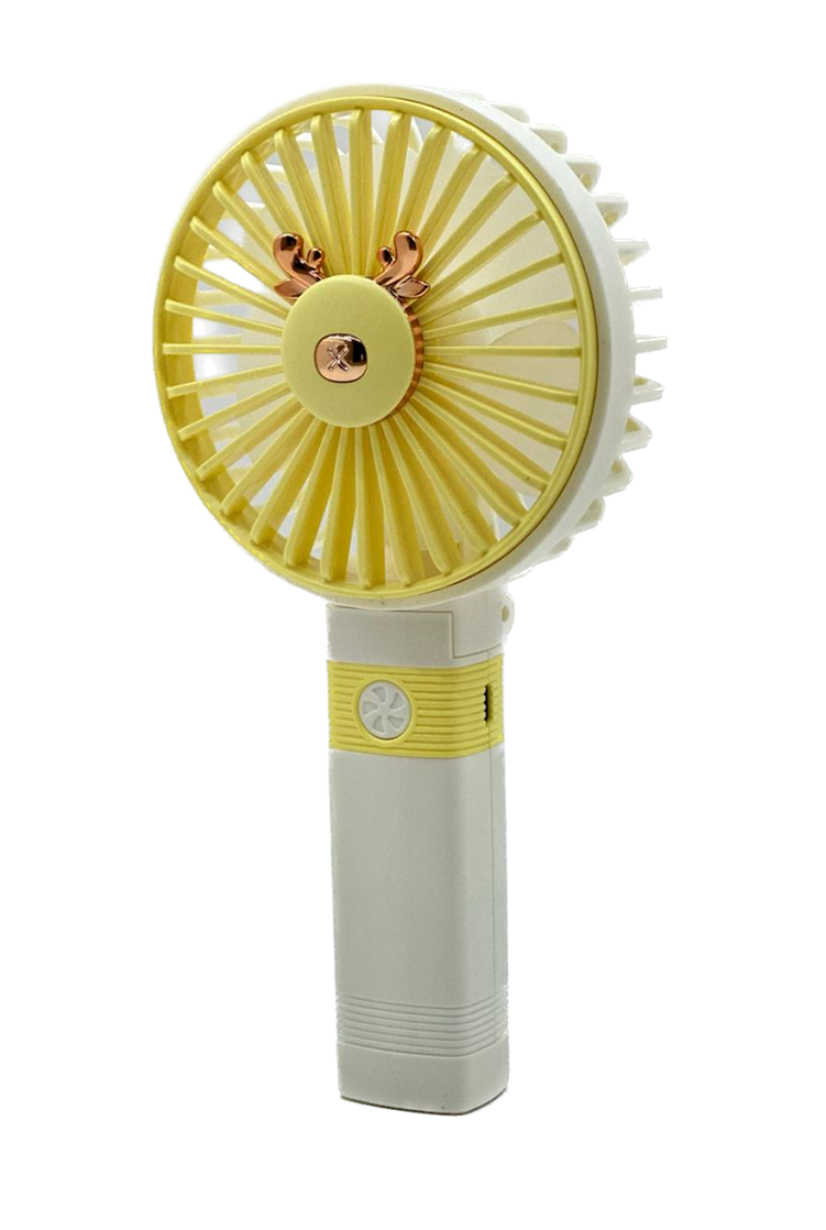 Rechargeable Foldable Mini Handheld / Desktop USB Fan Yellow Shop