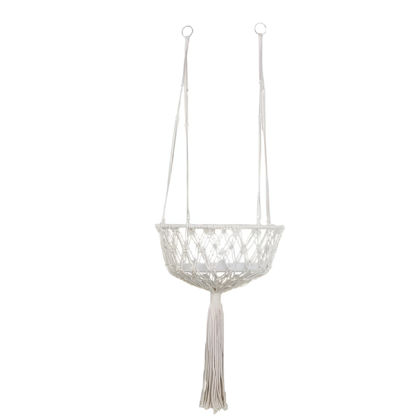Bohemian style hand woven pet cat basket pet hammock