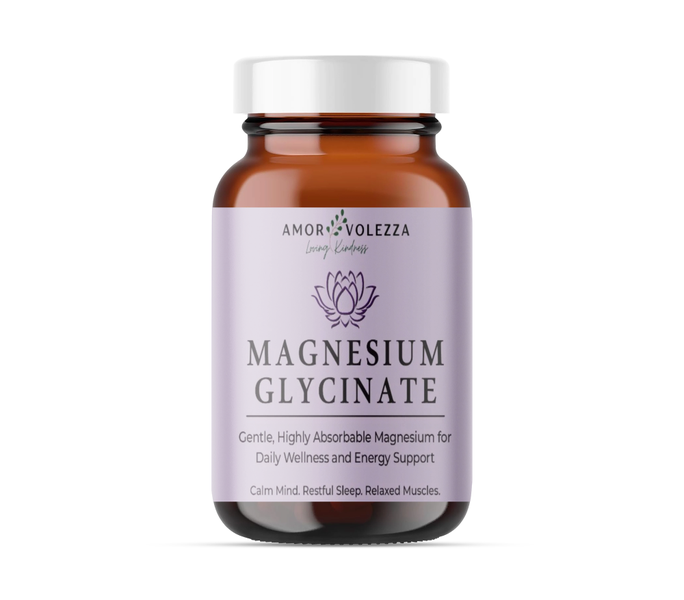 Magnesium Glycinate - 60 Caps - Calm mind, Restful sleep, Relaxed Muscles