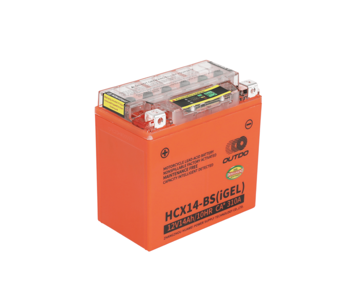 HCX14-BS(IGEL) Outdo Motorcycle Battery - 12V-14Ah