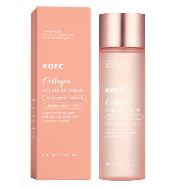 KOEC Collagen Moisture Toner,Triple Collagen Formula,Hydrating for All Skin