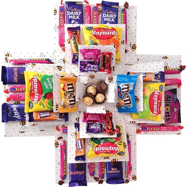 Bees Sweet &amp; Chocolate 4-Layer Explosion Box | Pop-Up Gift Hamper