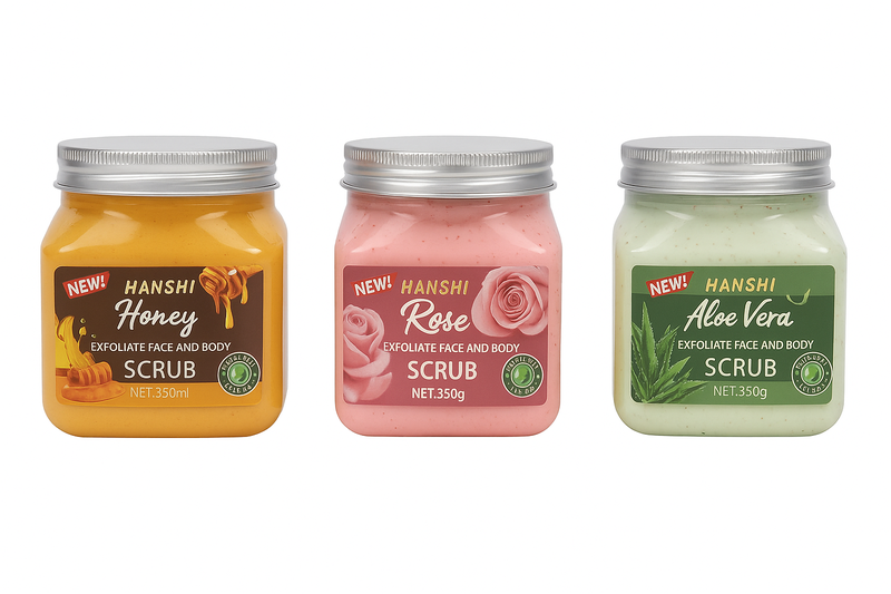 Set of 3 Body Scrubs