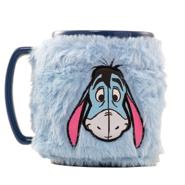 Winnie The Pooh (Eeyore) Mug 450ml with Fluffy Removeable Cozy Cover
