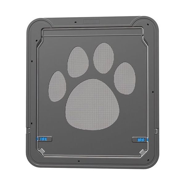 11.4" Pet Cat &amp; Dog Flap Screen Door With Magnetic locking - Black