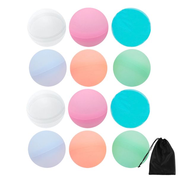 12 Pieces Reusable Magnetic Water Balls for Outdoor Games